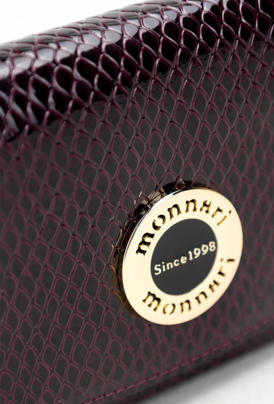 Fioletowy portfel Monnari Skóra ekologiczna Lakier