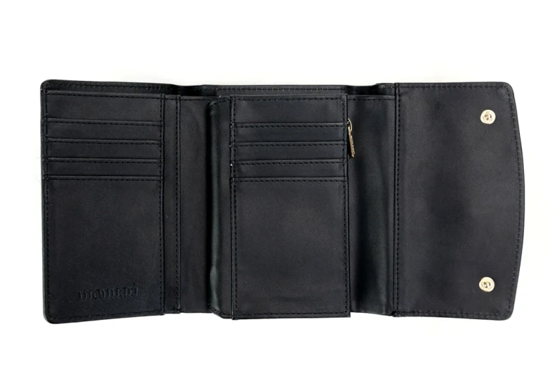 Fioletowy portfel Monnari Skóra ekologiczna Lakier