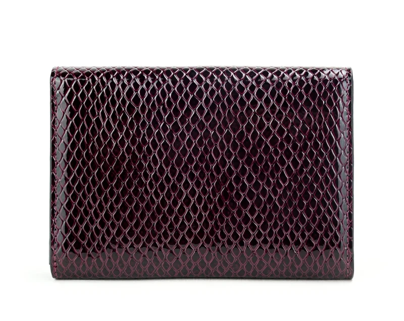 Fioletowy portfel Monnari Skóra ekologiczna Lakier