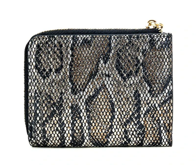Czarno złoty portfel damski Monnari Mały Zgrabny