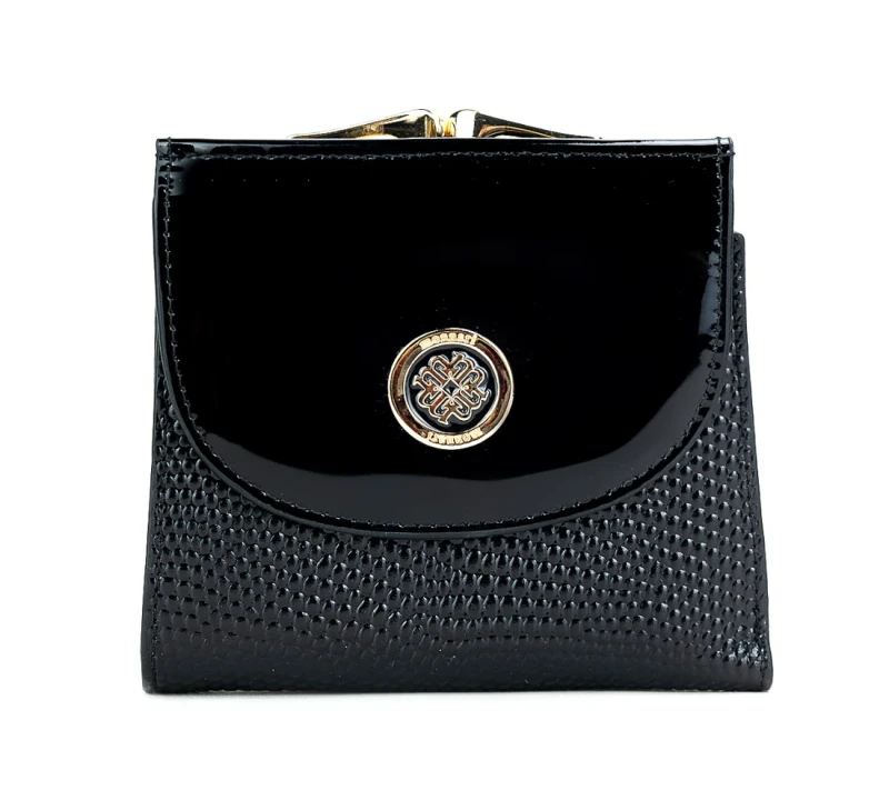 Monnari Portfel Skórzany damski Czarny Bilonówka
