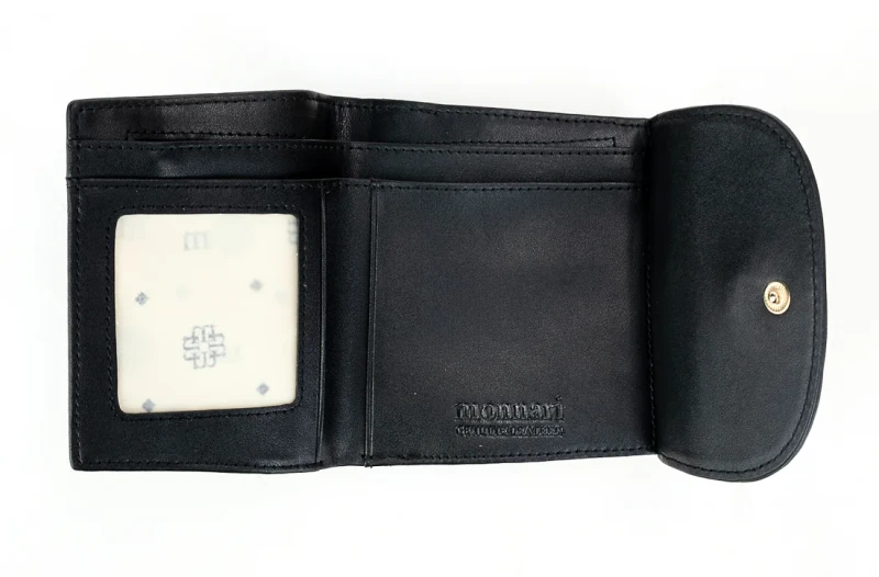 Monnari Portfel Skórzany damski Czerwony Bilonówka