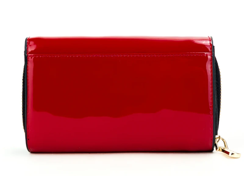 Czerwony skórzany portfel damski Monnari Premium