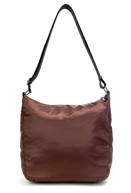 Monnari Brązowa torebka worek na długim pasku