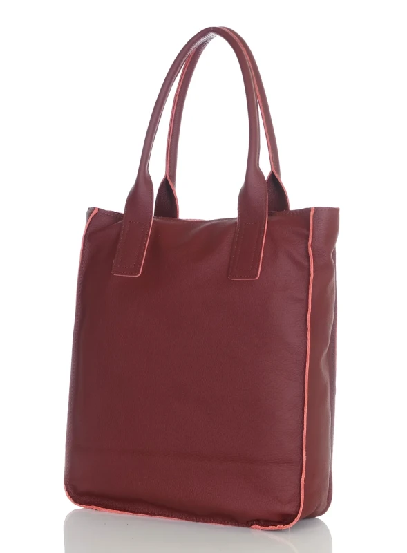 VERA PELLE Torebka skórzana shopper bag włoska Skóra naturalna