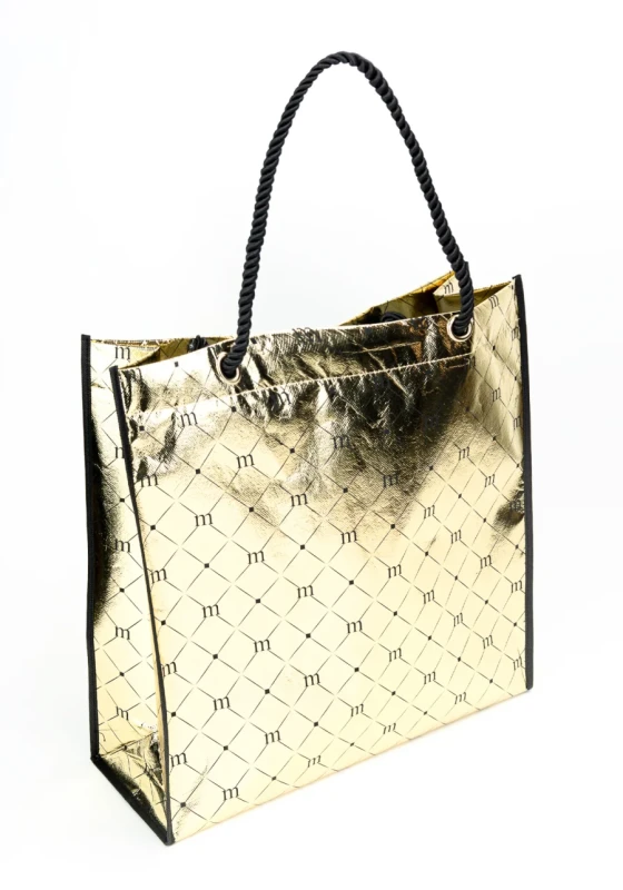 Monnari torba na zakupy Shopper Bag Złota Logo