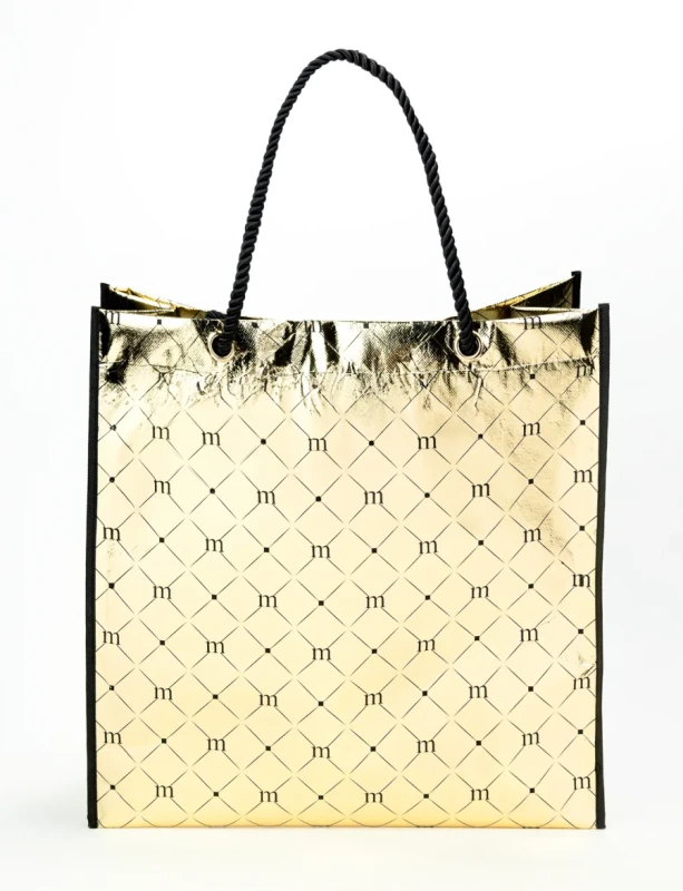 Monnari torba na zakupy Shopper Bag Złota Logo