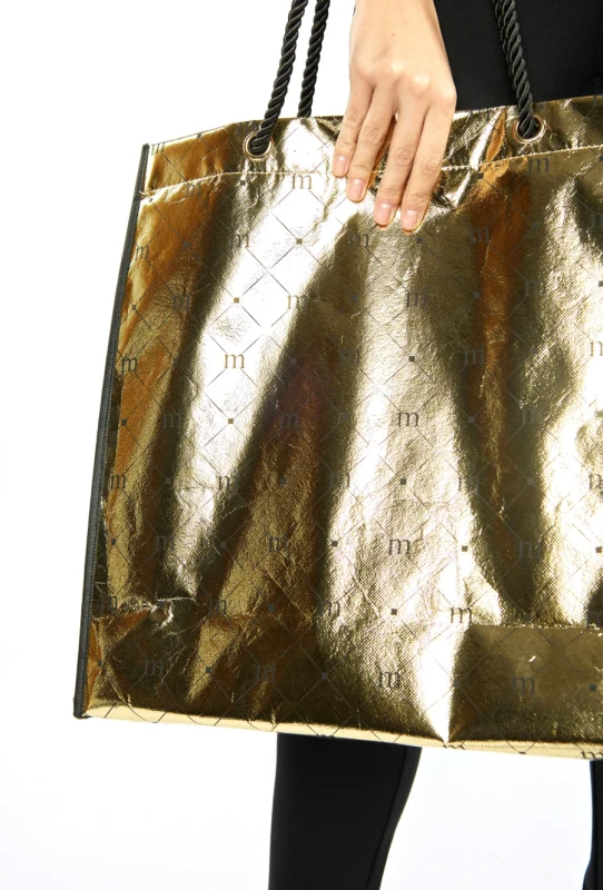 Monnari torba na zakupy Shopper Bag Złota Logo