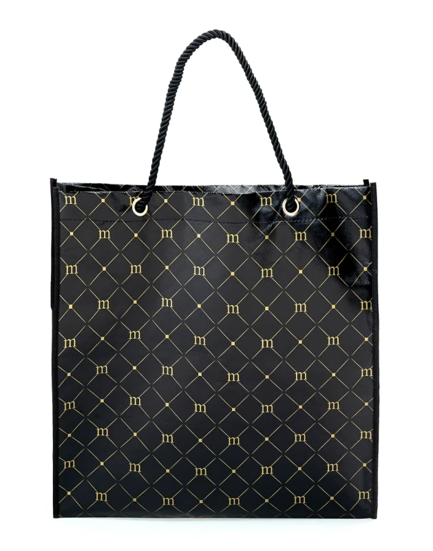 Monnari torba na zakupy Shopper Bag Czarna Logo