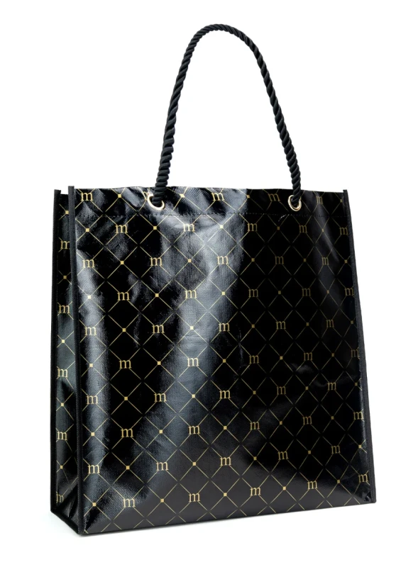 Monnari torba na zakupy Shopper Bag Czarna Logo