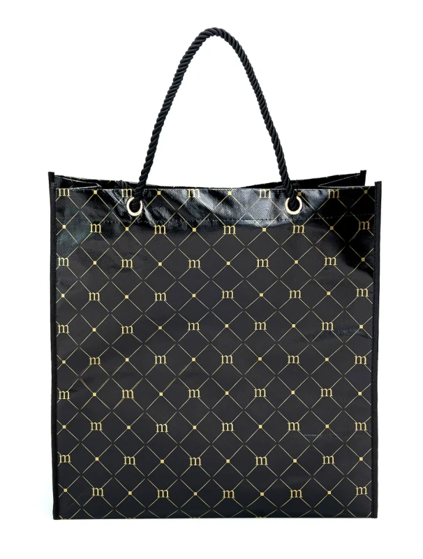 Monnari torba na zakupy Shopper Bag Czarna Logo