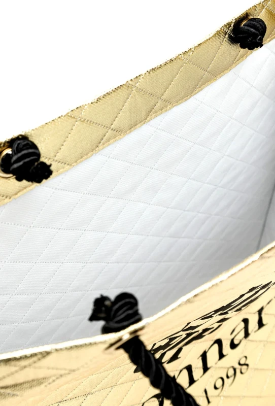 Monnari torba na zakupy Shopper Bag Złota Pikowana Logo