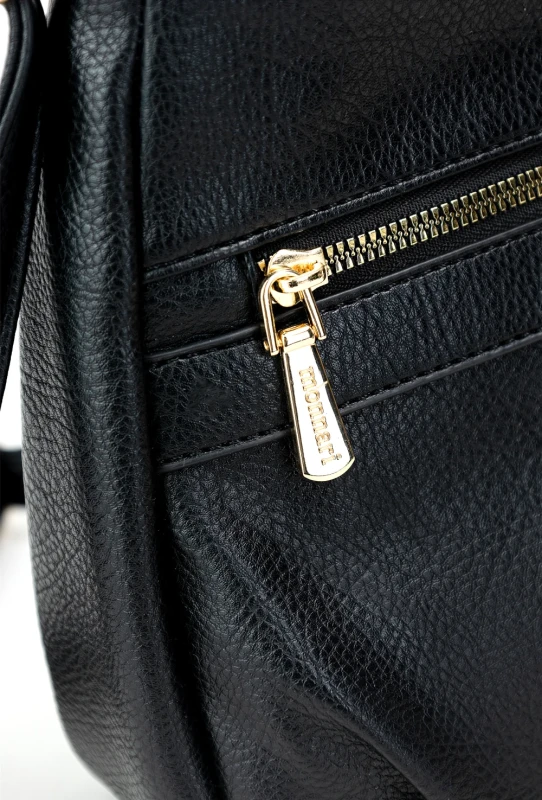 MONNARI Torebka Listonoszka Czarna Zgrabna Długi Pasek