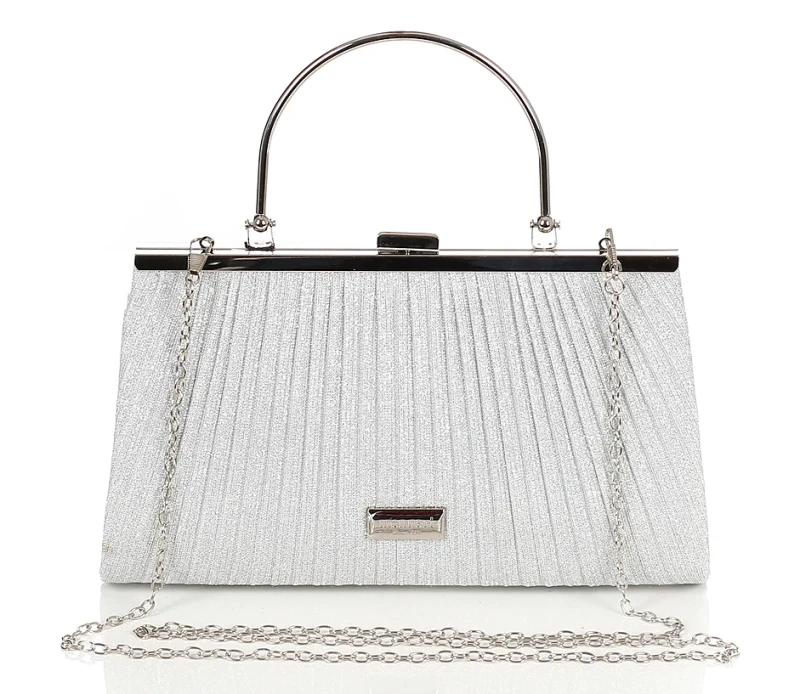 MONNARI Torebka wizytowa KOPERTÓWKA Rączka + Łańcuszek