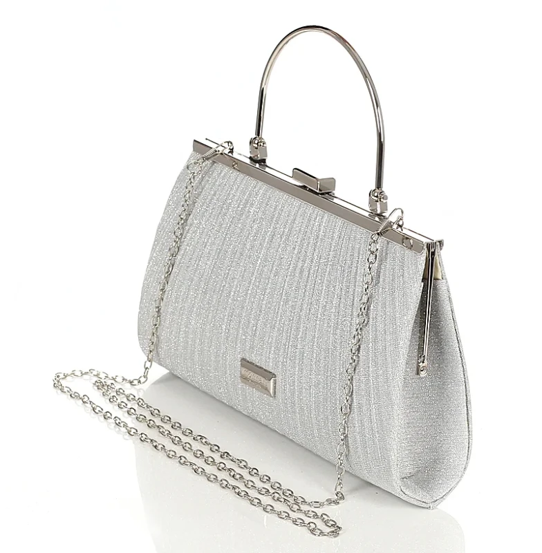 MONNARI Torebka wizytowa KOPERTÓWKA Rączka + Łańcuszek