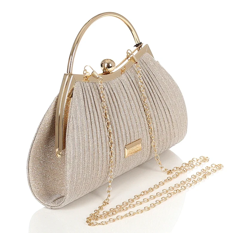 Monnari Torebka kopertówka beżowa Rączka i Łańcuszek Wizytowa