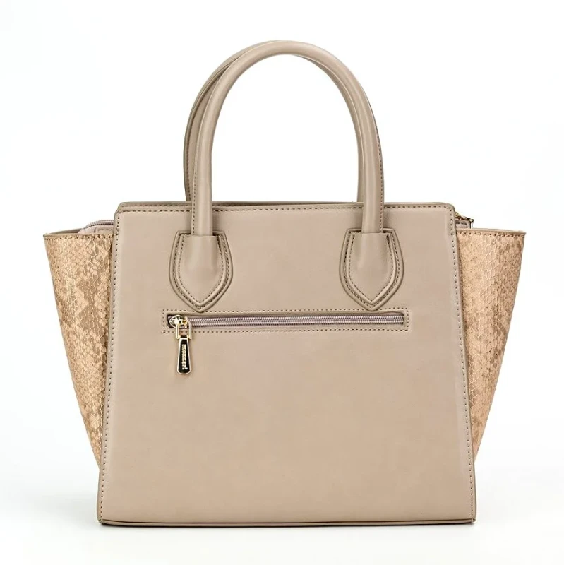 MONNARI Zgrabna różowa torebka damska shopper bag Rączki + pasek