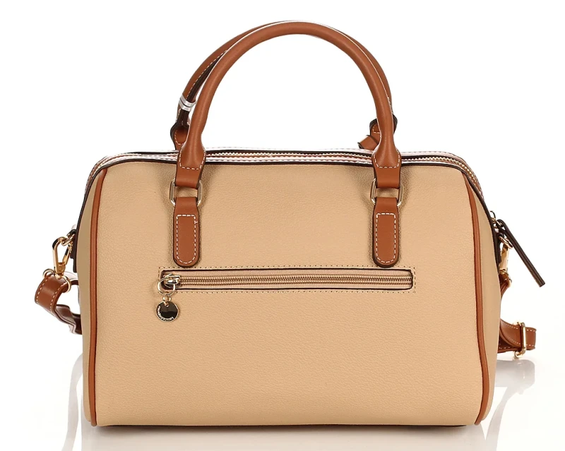 Lulu Castagnette Torebka damska kuferek Logo Tłoczenia Pasek