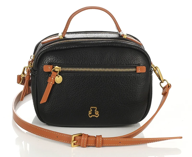 Lulu Castagnette Torebka listonoszka kuferek dwie komory pasek