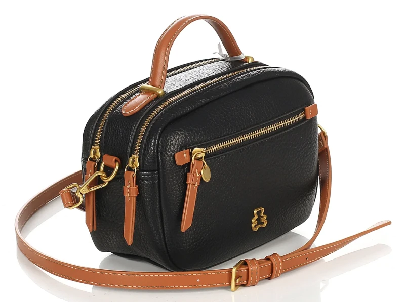 Lulu Castagnette Torebka listonoszka kuferek dwie komory pasek