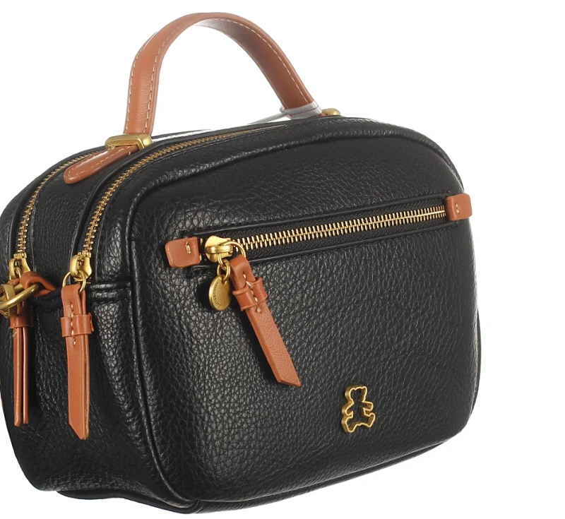 Lulu Castagnette Torebka listonoszka kuferek dwie komory pasek