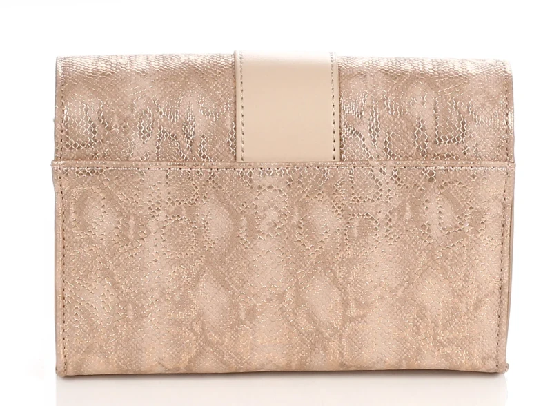 MONNARI Torebka wizytowa na łańcuszku Kopertówka Różowe złoto
