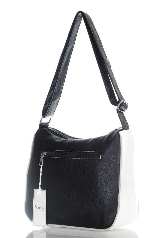 Torebka listonoszka damska 2 Komory 5 Kieszonek Długi pasek Multikolor