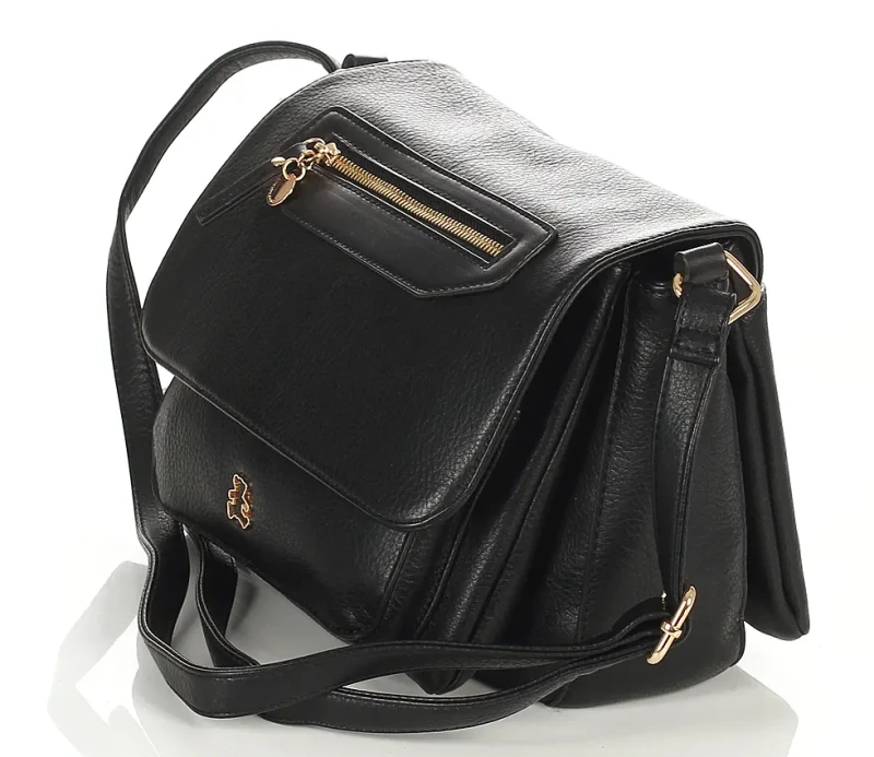 Lulu Castagnette Duża mega rozbudowana torebka listonoszka