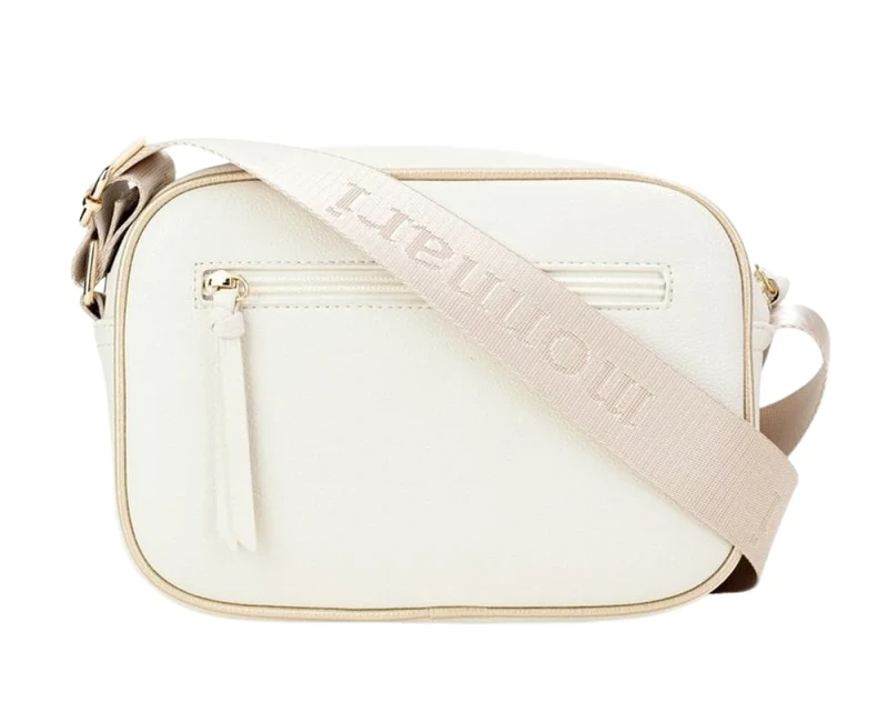 Monnari Torebka damska listonoszka Beżowa Długi Pasek Kieszonki