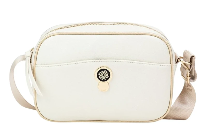 Monnari Torebka damska listonoszka Beżowa Długi Pasek Kieszonki