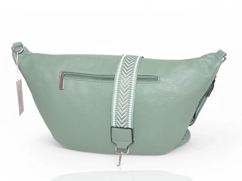 Cudowna Nerka Biodrówka Saszetka XXL Mega pojemna Zielony