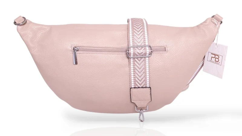 Cudowna Nerka Biodrówka Saszetka XXL Mega pojemna Róż