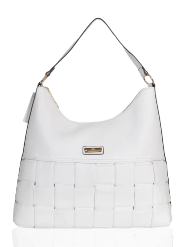 CHARRO Italy Torebka damska na ramię Pakowna Wygodna Biała