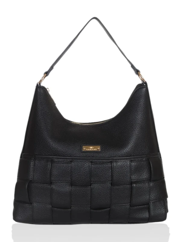CHARRO Italy Torebka damska na ramię Pakowna Wygodna Czarna