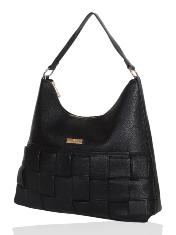 CHARRO Italy Torebka damska na ramię Pakowna Wygodna Czarna