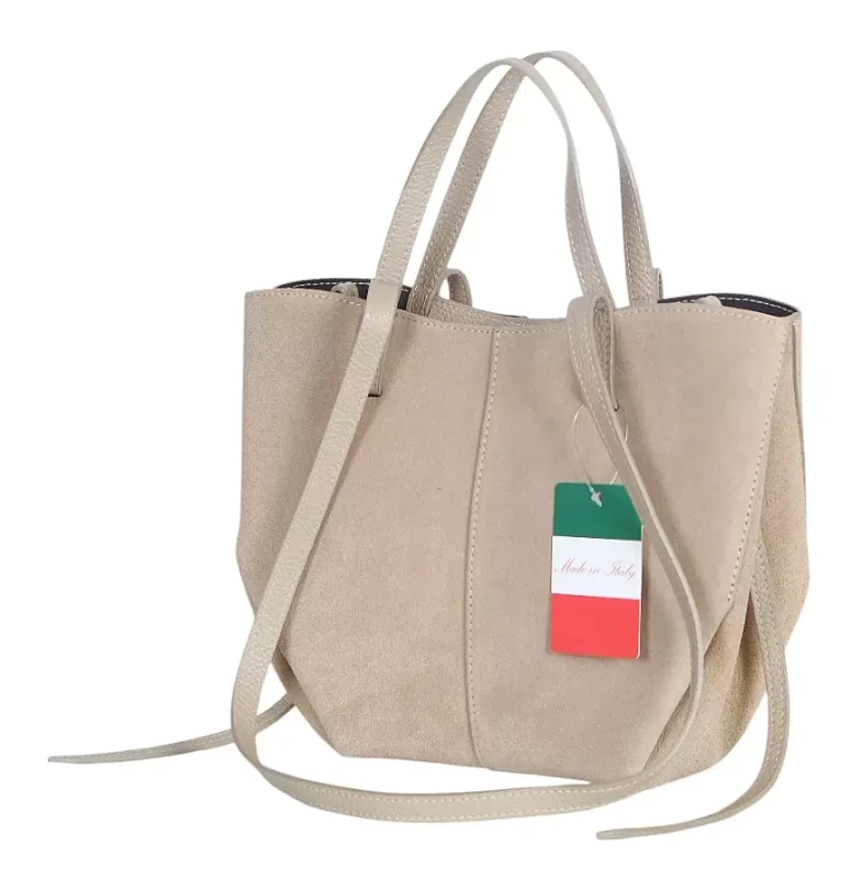 Zamszowa torebka damska Bestseller Mniejsza wersja VERA PELLE