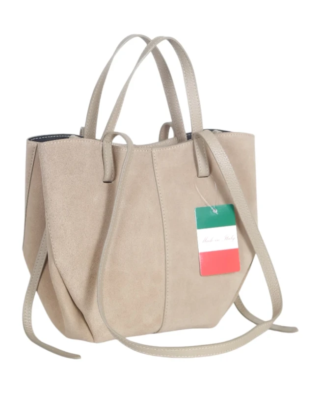 Zamszowa torebka damska Bestseller Mniejsza wersja VERA PELLE