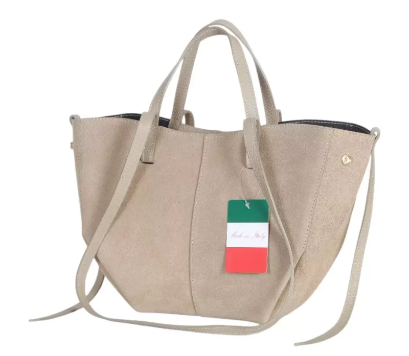 Zamszowa torebka damska Bestseller Mniejsza wersja VERA PELLE