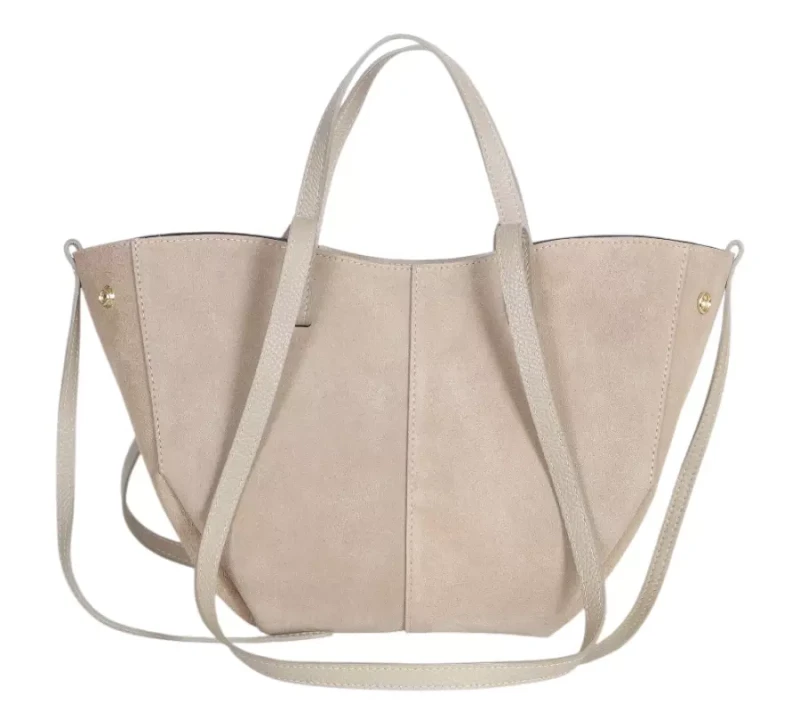 Zamszowa torebka damska Bestseller Mniejsza wersja VERA PELLE