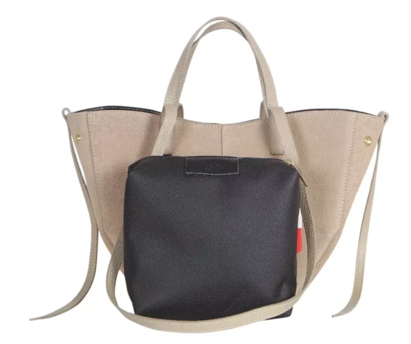 Zamszowa torebka damska Bestseller Mniejsza wersja VERA PELLE