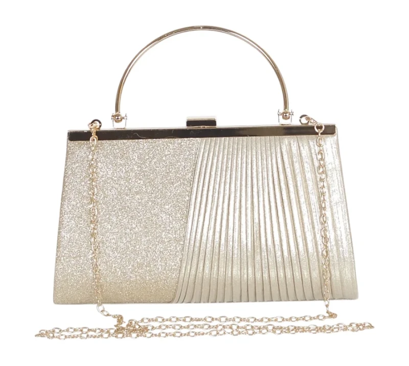 Gallantry Paris Torebka wieczorowa z rączką i łańcuszkiem Złota