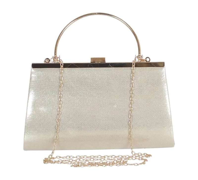 Gallantry Paris Torebka wieczorowa z rączką i łańcuszkiem Złota