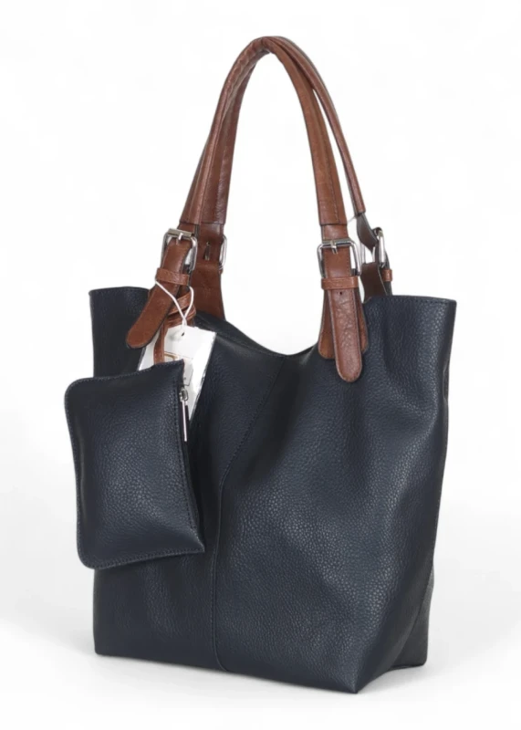 Torebka damska shopper 2w1 Saszetka na pasku