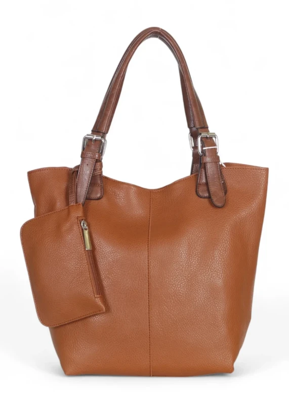 Torebka damska shopper 2w1 Saszetka na pasku