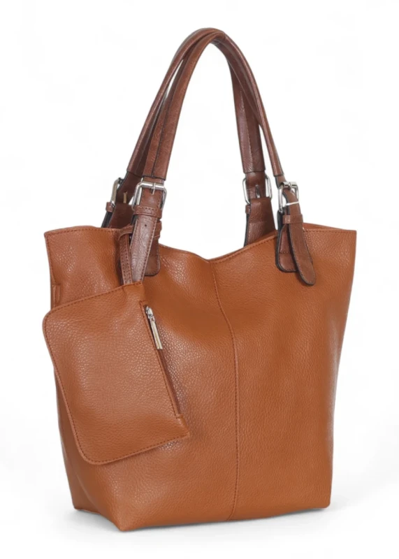 Torebka damska shopper 2w1 Saszetka na pasku