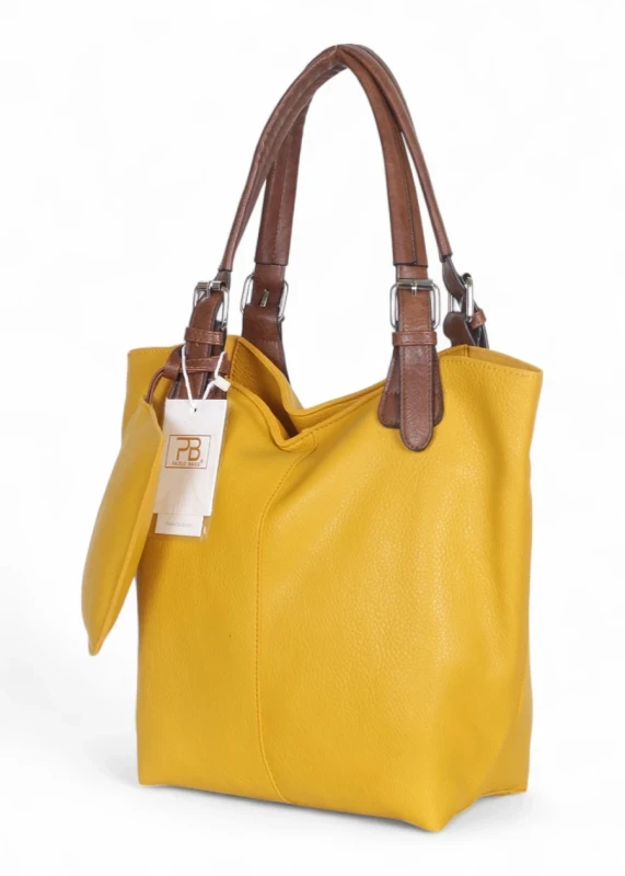 Torebka damska shopper 2w1 Saszetka na pasku