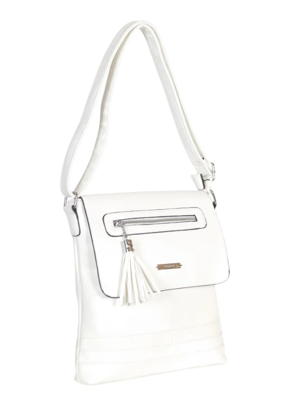 Torebka listonoszka damska – klasyczna przewieszka z frędzlem, praktyczna i pojemna