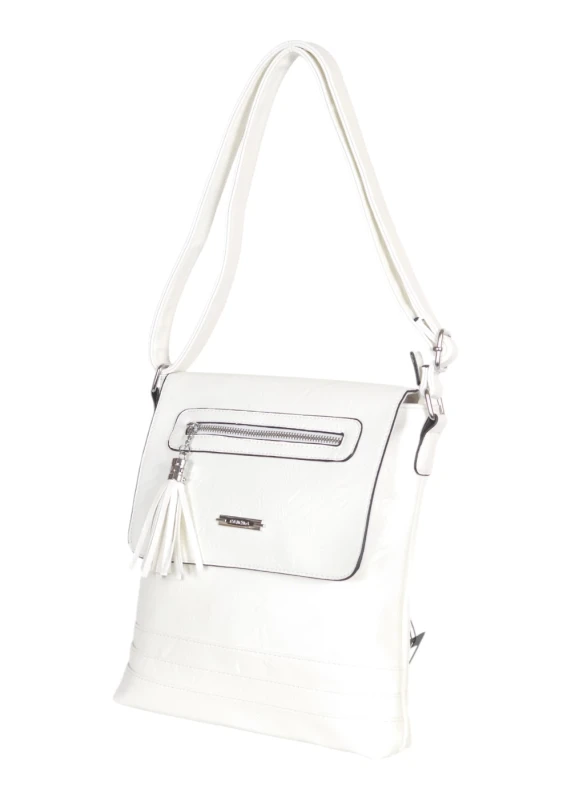 Torebka listonoszka damska – klasyczna przewieszka z frędzlem, praktyczna i pojemna