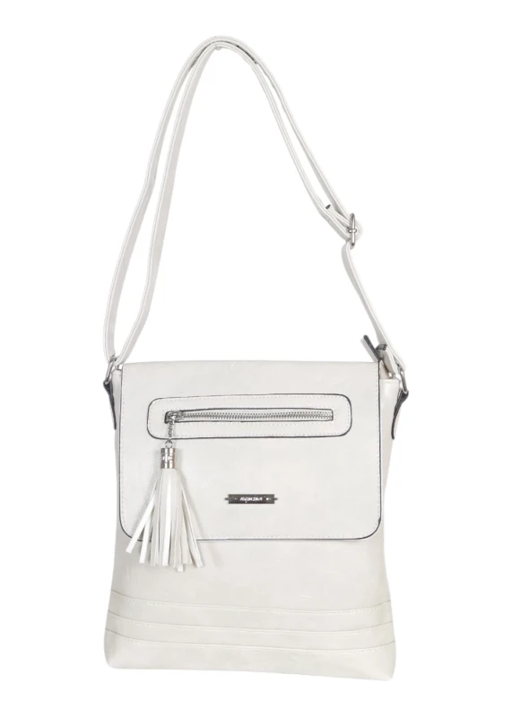 Torebka listonoszka damska – klasyczna przewieszka z frędzlem, praktyczna i pojemna