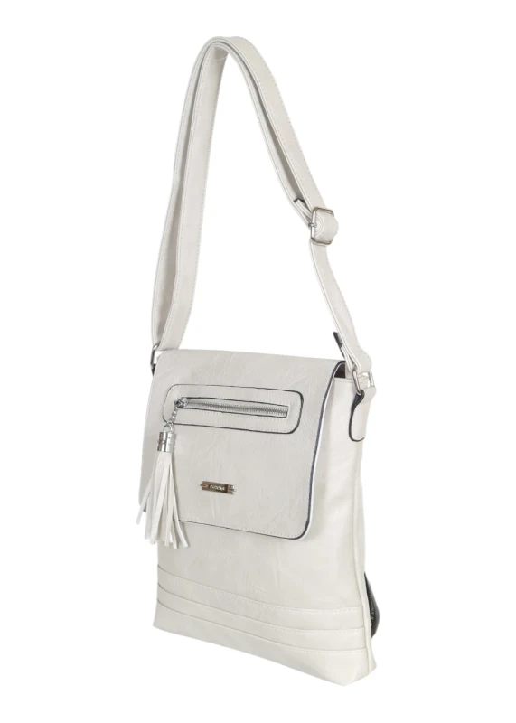 Torebka listonoszka damska – klasyczna przewieszka z frędzlem, praktyczna i pojemna